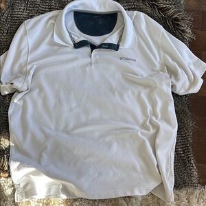 Columbia Men's White Polo Shirt